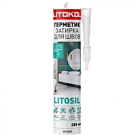 Герметик силиконовый LITOKOL LITOSIL, Черный графит, 280 мл.