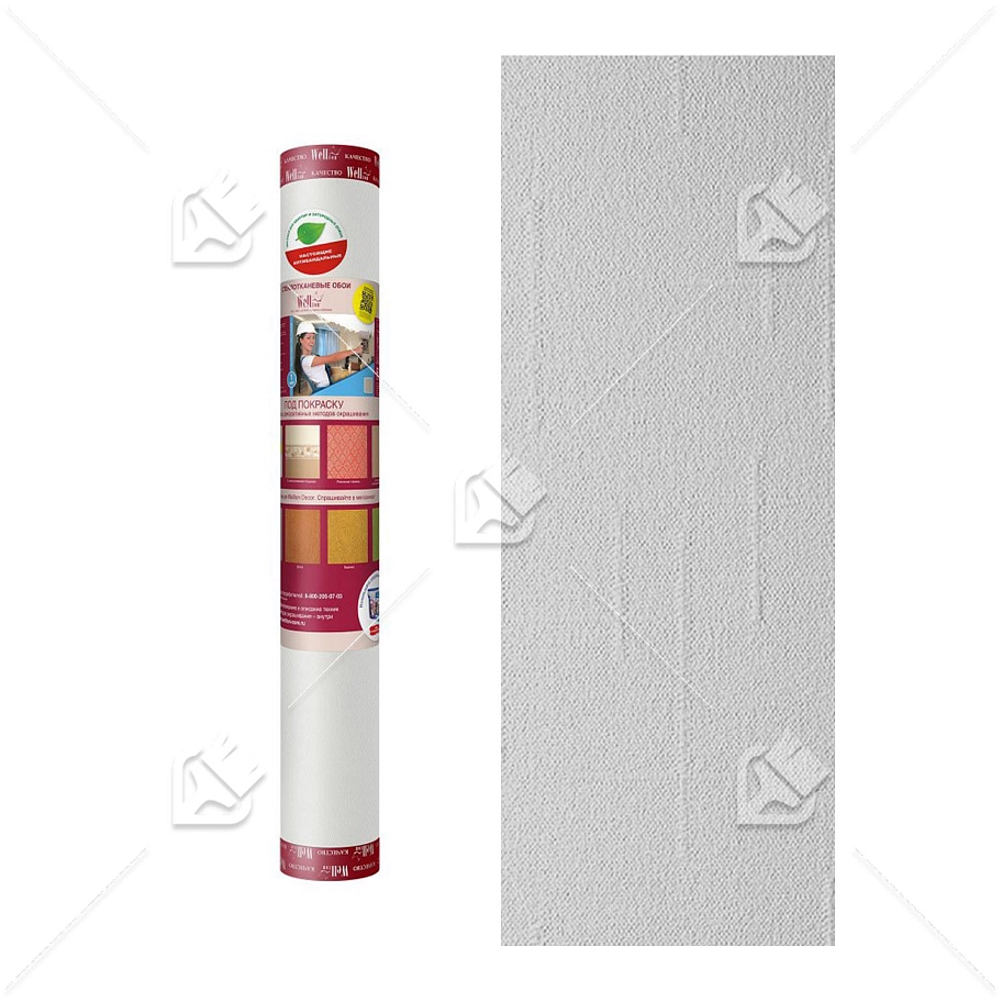 Стеклообои под покраску Wellton Optima Вертикаль 1х25 м.