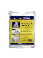 Пленка укрывная TYTAN Professional  4х12,5 м, 7 мкм, прозрачная