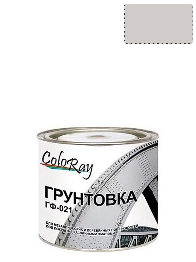 Грунт ГФ-021 по металлу и дереву Краски Черноземья серый 3 кг.