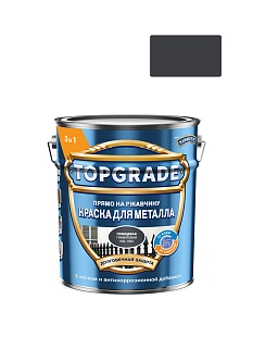 Краска для металла Topgrade гладкая глянцевая графитовая RAL 7024 5л