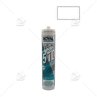 Герметик силиконовый нейтральный ROYAL 510 белый 280 мл