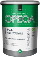 Эмаль универсальная акриловая Ореол глянцевая серая 1 кг.