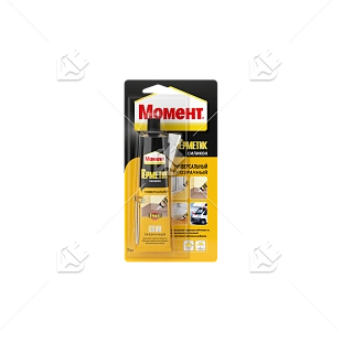 Герметик силиконовый универсальный Момент прозрачный 70 мл