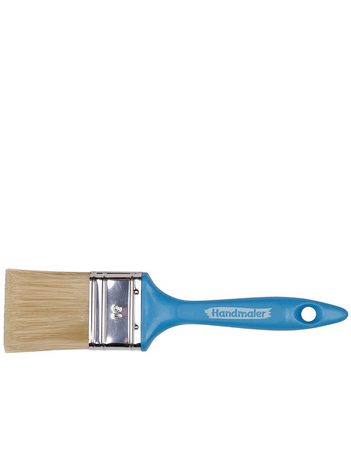 Кисть плоская Handmaler Blue искусственная щетина пластиковая ручка 50 мм.