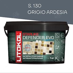 Затирка эпоксидная Litokol Starlike Defender Evo S.130 серый бетон 1 кг.