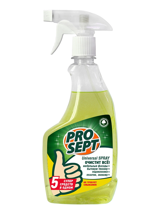 Универсальное моющее и чистящее средство Prosept Universal Spray спрей 0,5 л. 