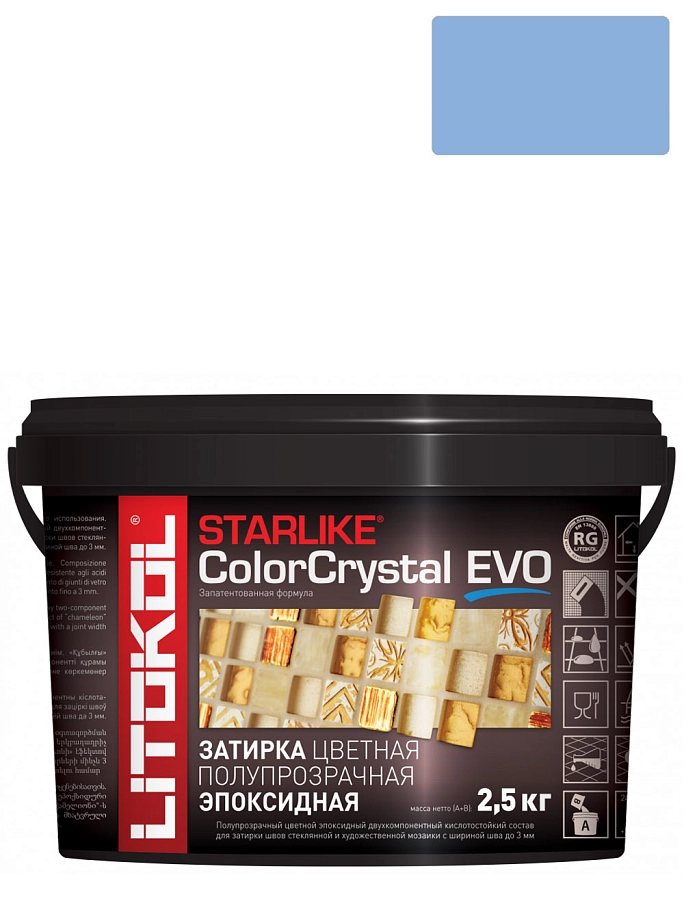 Litokol Starlike ColorCrystal Evo / Литокол Старлайк Колор Кристал Затирка эпоксидная