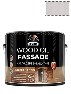 Масло деревозащитное для фасадов Dufa Wood Oil Fassade серый 9 л.