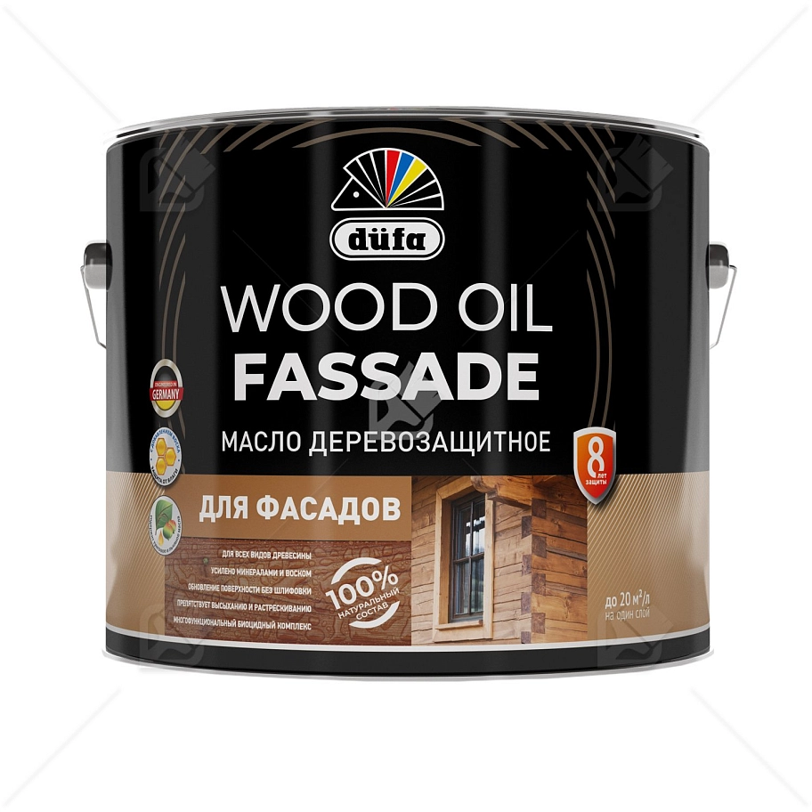 Масло деревозащитное для фасадов Dufa Wood Oil Fassade лиственница 9 л.