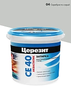 ЦерезитЗатирка д/швов до 10мм (сереб.-серая 04) 1кг СЕ 40