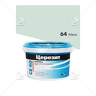 ЦерезитЗатирка д/швов до 10мм (мята 64) 2кг СЕ 40
