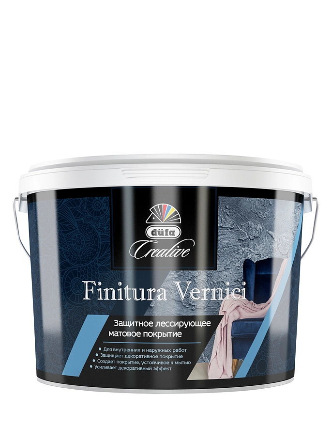 Защитное лессирующее матовое покрытие Dufa Creative Finitura Vernici 1,0 л.