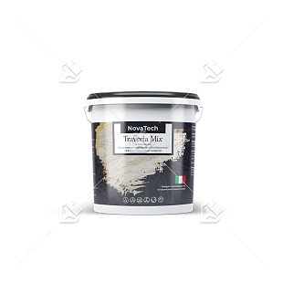 Штукатурка декоративная NovaTech Traverta Mix эффект камня травертина 8 кг