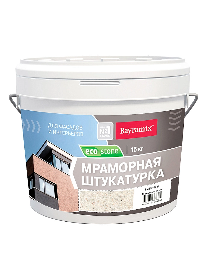 Штукатурка декоративная мраморная Bayramix Ecostone 774-N 15 кг