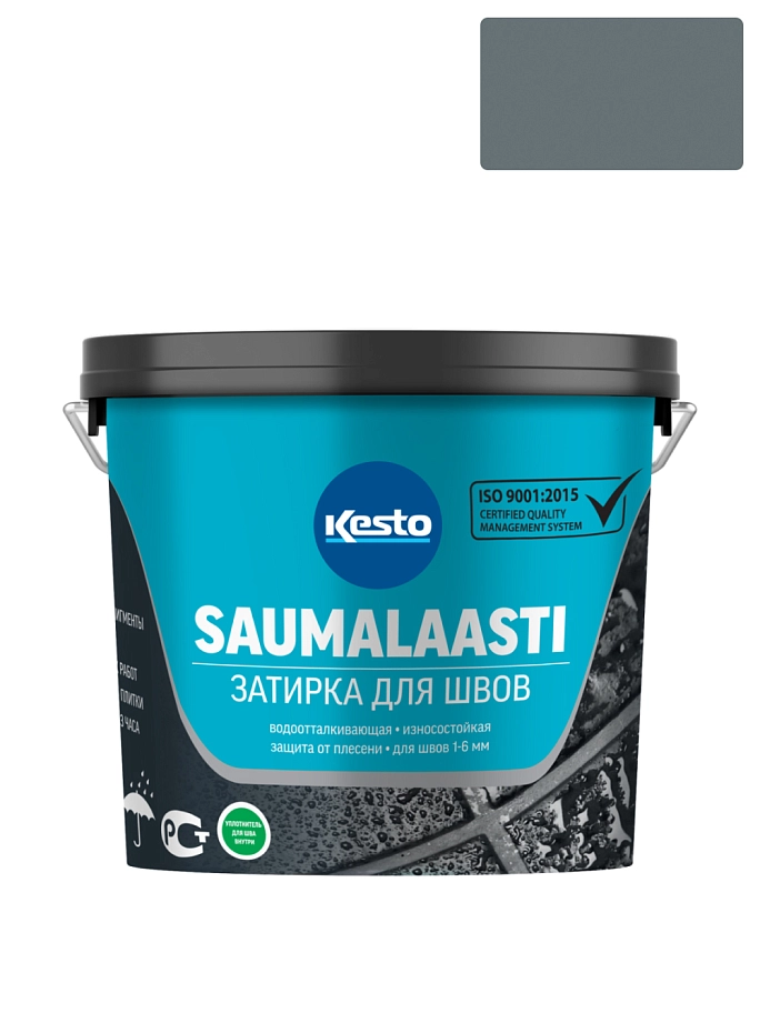 Затирка для швов Kesto Saumalaasti 48 графитово-серая 3 кг