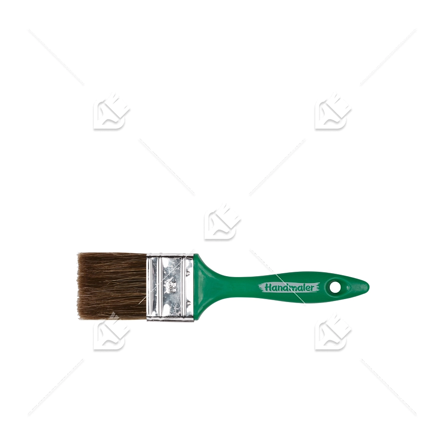 Кисть плоская Handmaler Green смешанная щетина пластиковая ручка 50 мм.