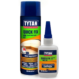 Клей цианакрилатный двухкомпонентный Tytan Professional QUICK FIX 200 мл/50 г