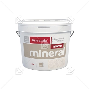 Штукатурка декоративная мраморная Bayramix MICRO Mineral фракция 0,2-0,5 мм 611 15 кг