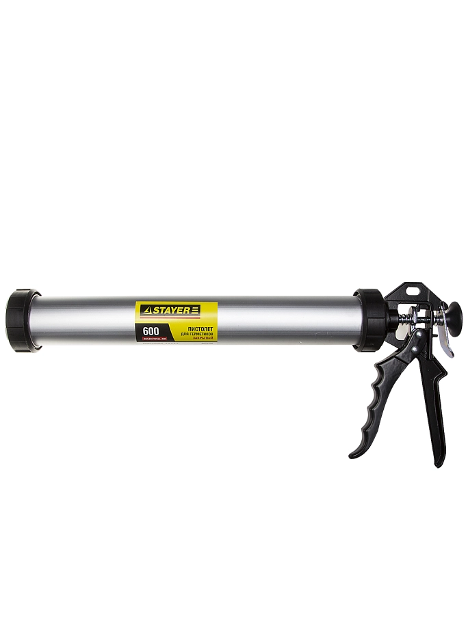 Пистолет для герметиков в тубах Stayer Profi закрытый металлический корпус 600 мл.
