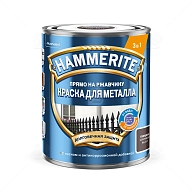 Краска для металлических поверхностей алкидная Hammerite гладкая коричневая 0,75 л