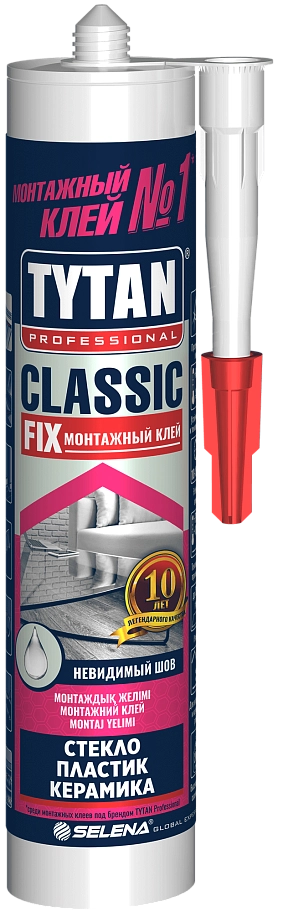 Клей монтажный универсальный Tytan Professionall Classic Fix прозрачный 280 мл.