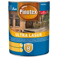 Пропитка декоративная для защиты древесины Pinotex Ultra AWB полуглянцевая бесцветная 3 л