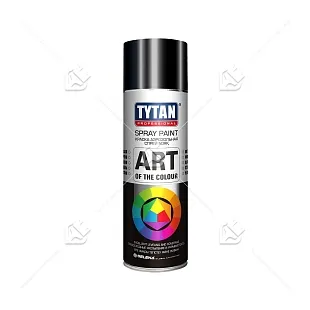 Краска универсальная аэрозольная акриловая Tytan Professional Art of the colour глянцевая RAL 9005 черная 400 мл.