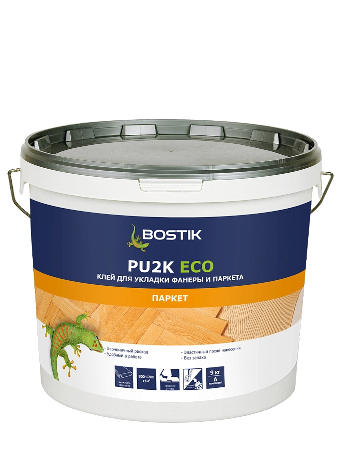 Bostik PU2K ECO / Бостик ПУ2К ЭКО Клей для паркета полиуретановый двухкомпонентный