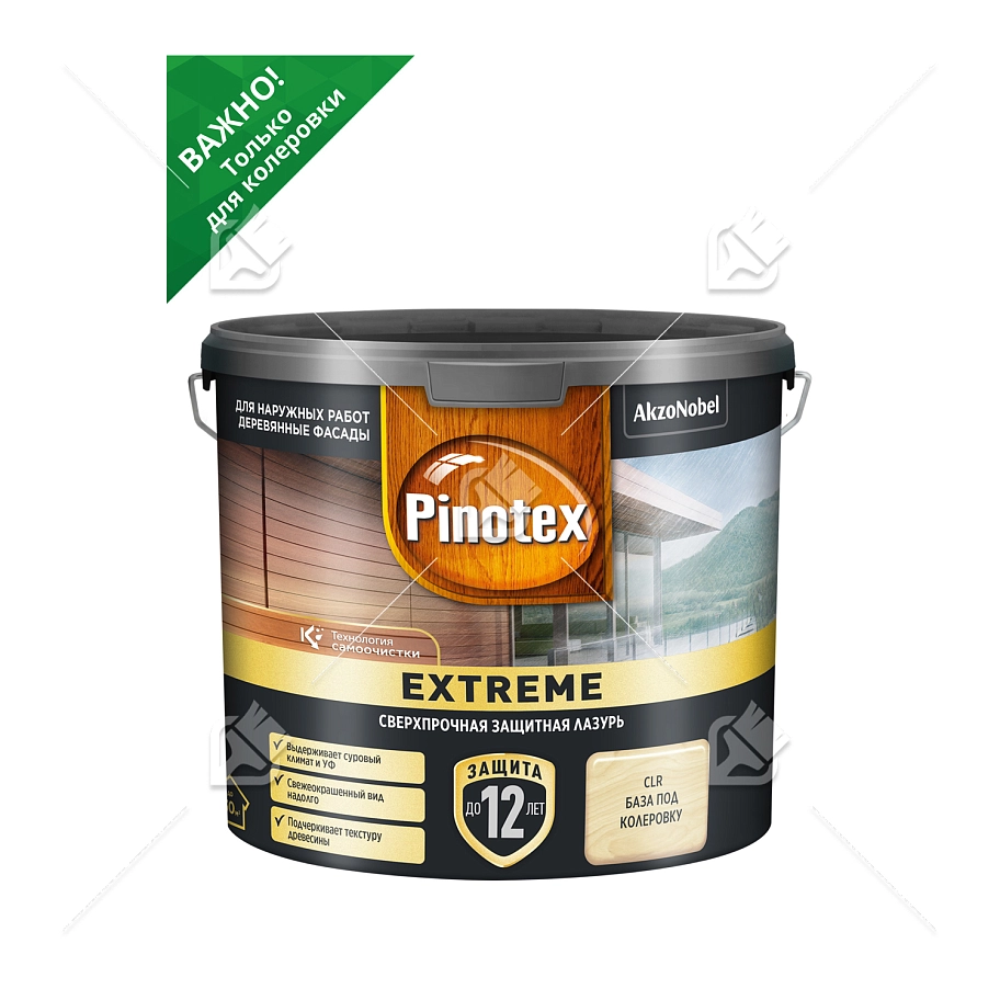 Пропитка декоративная для защиты древесины Pinotex Extreme база BC полуматовая 2,5 л