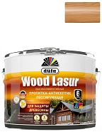 Пропитка лессирующая для защиты древесины Dufa Wood Lazur орех 9 л
