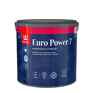 Краска интерная Tikkurila EURO POWER 7 С моющаяся, матовая 2,7л