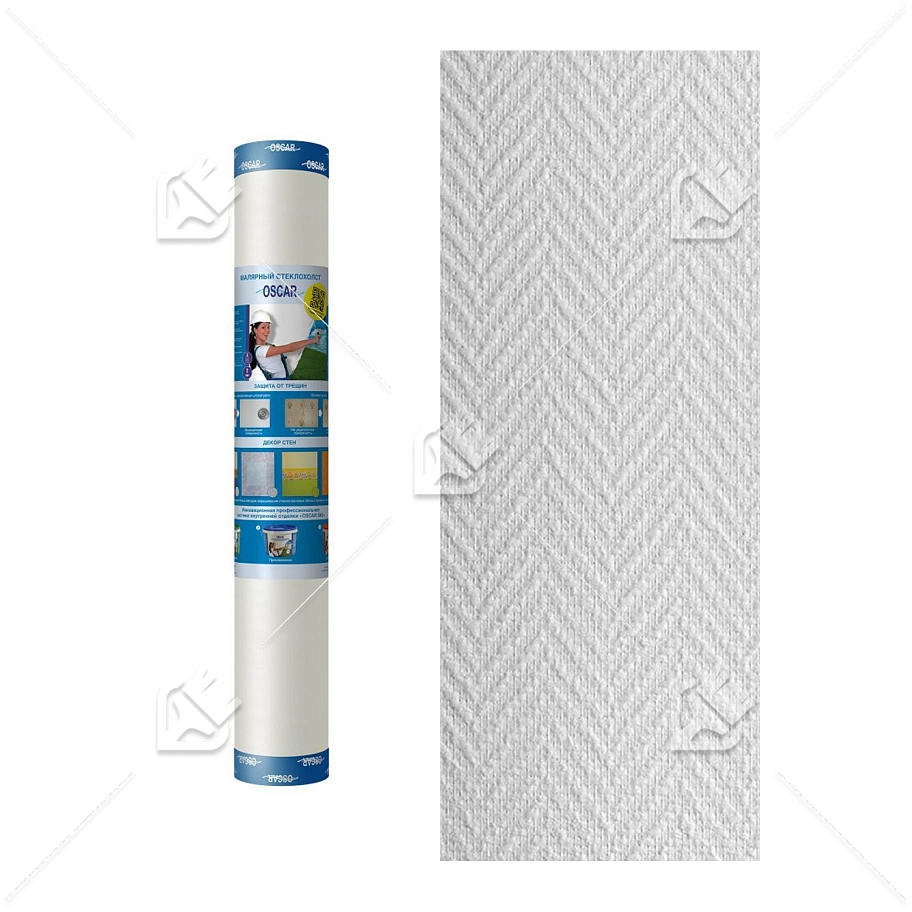 Стеклообои под покраску Oscar Ёлка средняя 1х25 м.