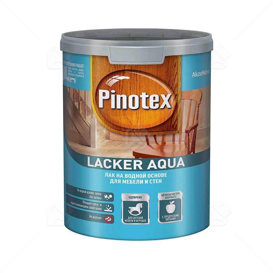 Лак для дерева на водной основе колеруемый Pinotex Lacker Aqua 70 глянцевый 1 л. 