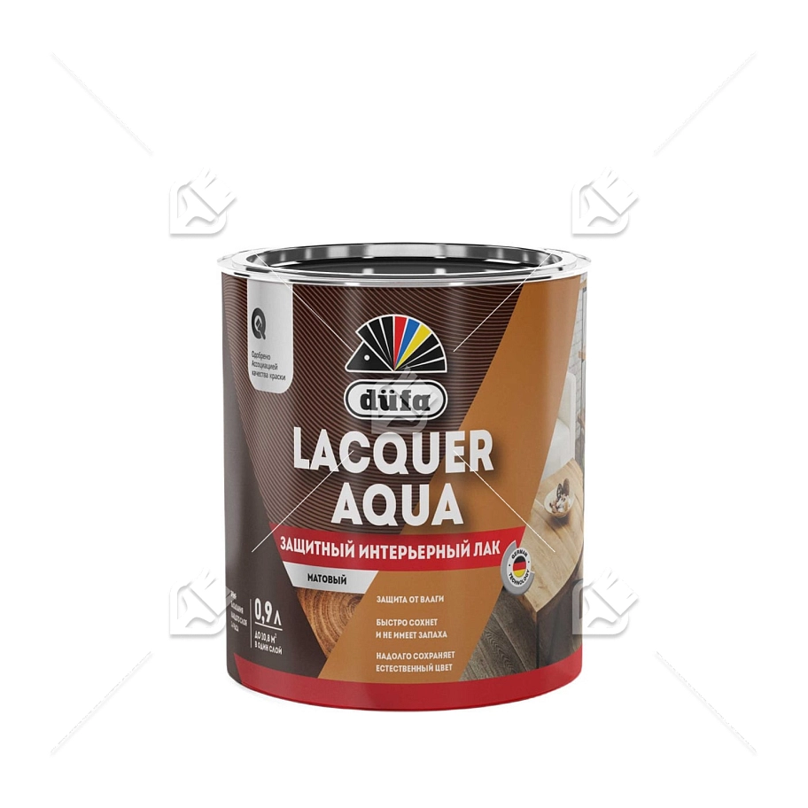 Лак интерьерный Dufa Lacquer Aqua матовый 0,9 л.