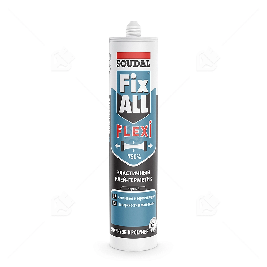Клей-герметик универсальный Soudal Fix All Flexi черный 290 мл