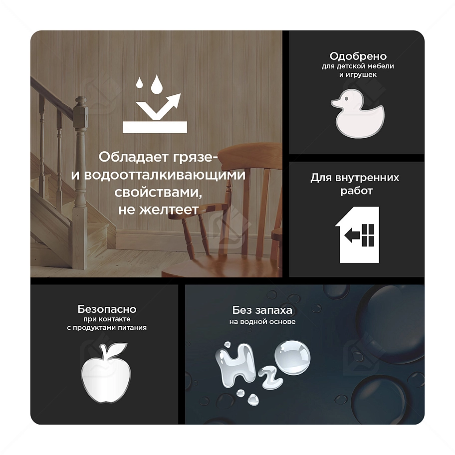 Лак для дерева на водной основе колеруемый Pinotex Lacker Aqua 70 глянцевый 1 л. 