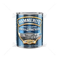 Краска для металлических поверхностей алкидная Hammerite молотковая серый 0,75 л.