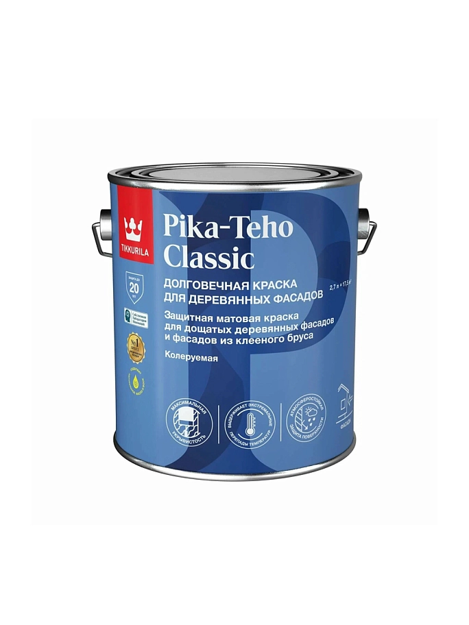 Краска для деревянных фасадов Tikkurila PIKA-TEHO CLASSIC C матовая 2,7л