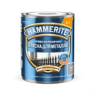 Краска для металлических поверхностей алкидная Hammerite гладкая серая 0,75 л