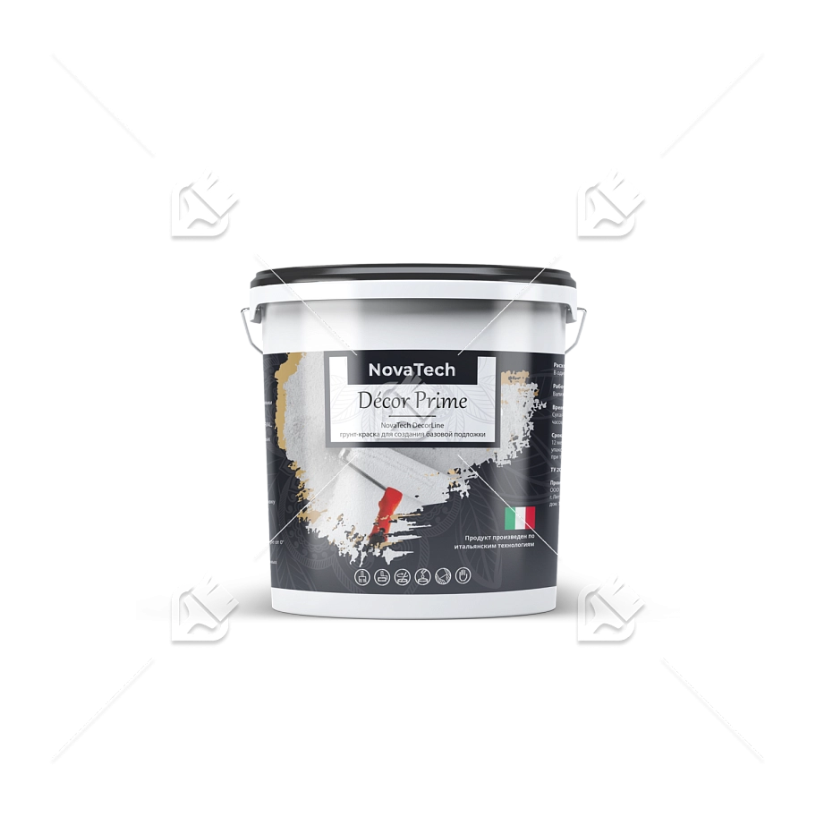 Грунт под покрытие декоративное с кварцевым наполнителем NovaTech Décor Prime15 кг