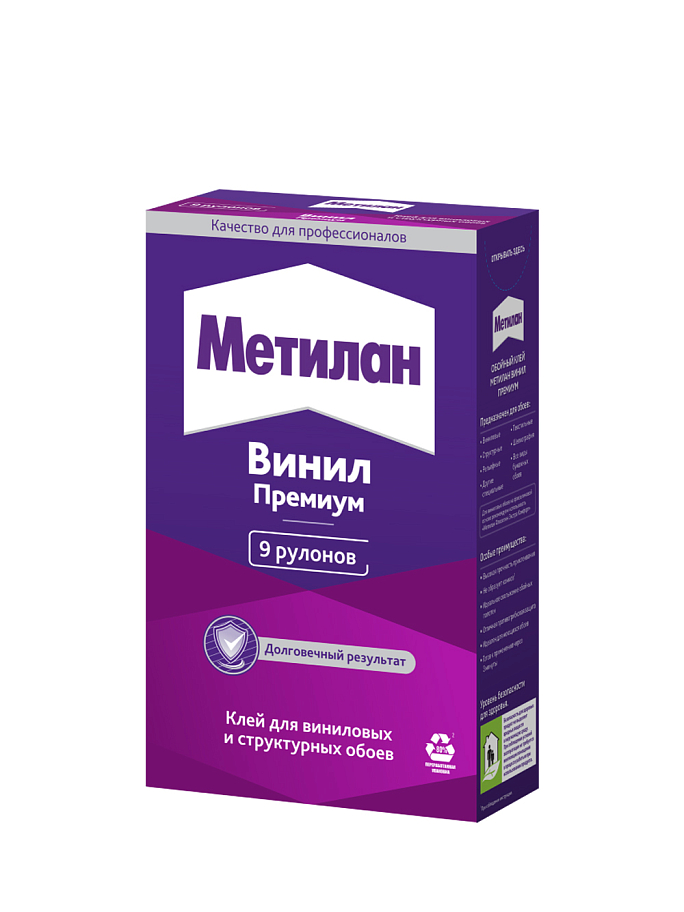 Клей обойный для виниловых обоев Метилан Винил Премиум без индикатора 250 г