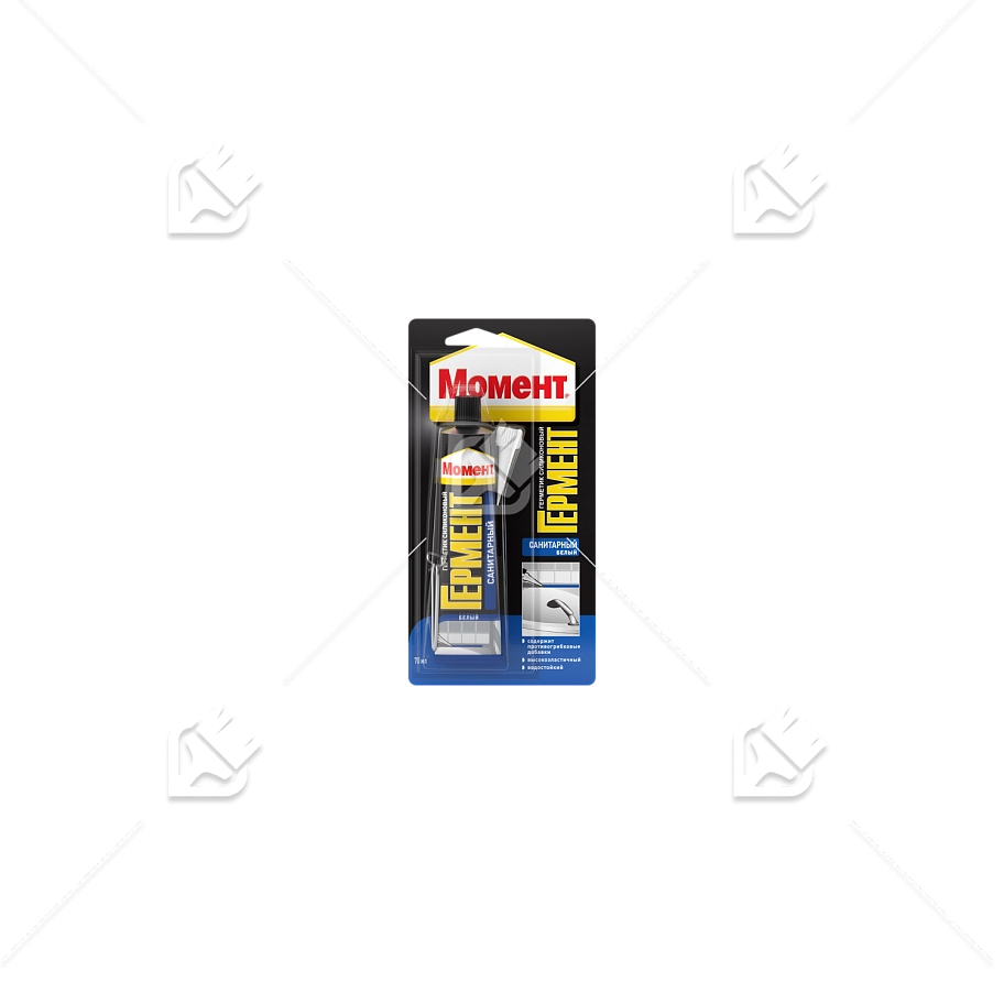 Герметик силиконовый санитарный Момент Гермент прозрачный 70 мл