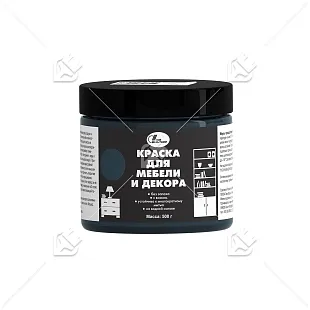 Краска для мебели и декора Новбытхим графитовая 0,5кг. 