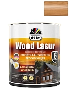 Пропитка лессирующая для защиты древесины Dufa Wood Lazur орех 2,5 л