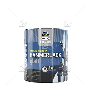 Эмаль на ржавчину Dufa Premium Hammerlack 3-в-1 гладкая База 3 (0,75 л)