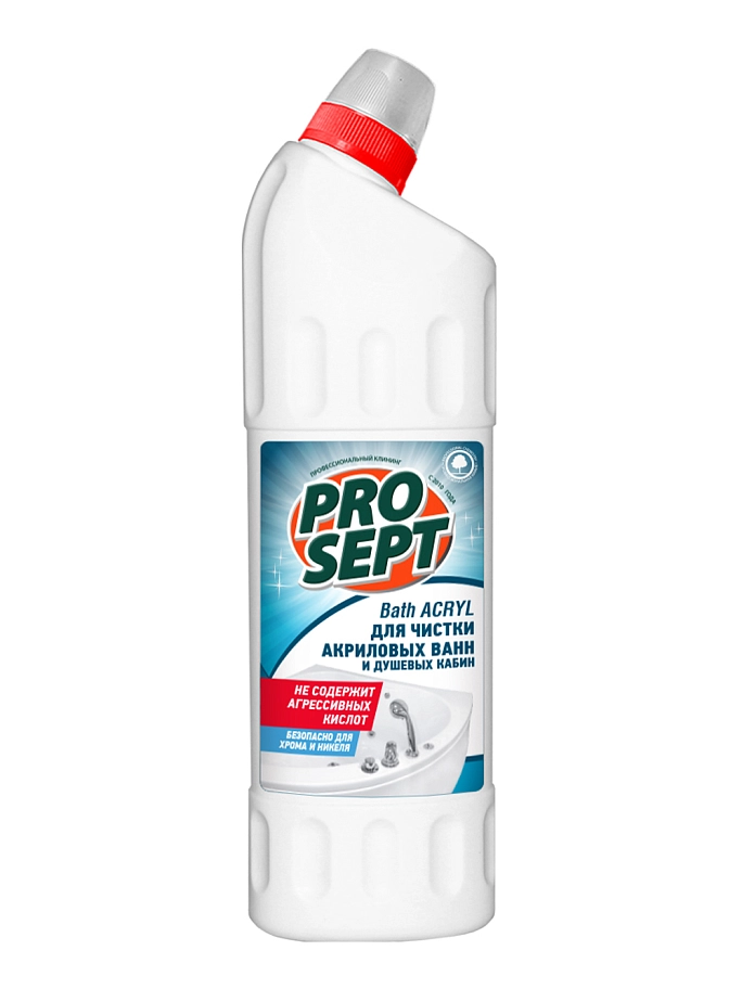 Средство для чистки акриловых поверхностей Prosept Bath Acryl концентрат 1 л.