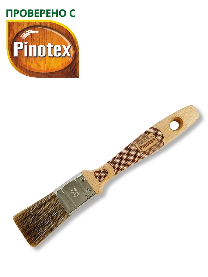 Кисть плоская Handmaler PRO GREEN смешанная щетина буковая ручка 30 мм.