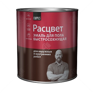 Эмаль для деревянного пола алкидная Расцвет золотисто-коричневая 2,7 кг.