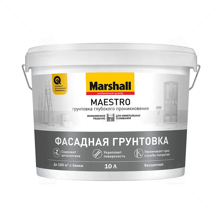Маэстро Грунт фасадный глубокопроникающ. (10л) Marshall